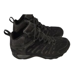 Merrell Black Men's Trail Hiking Boots with Mesh Venting